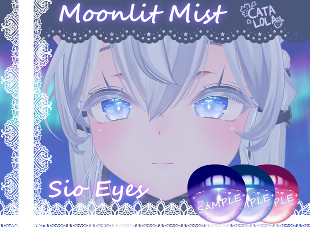 ♡ VRChat ♡ Moonlit Mist Eye Texture for Sio / しお