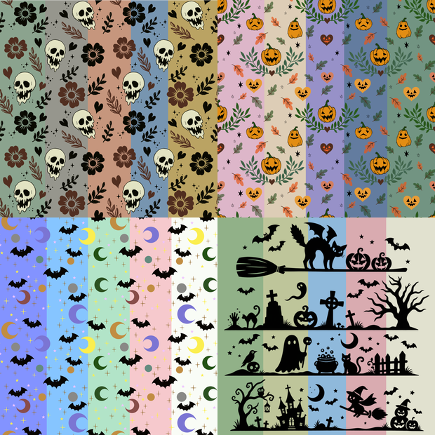 ハロウィン柄　デジタルペーパー