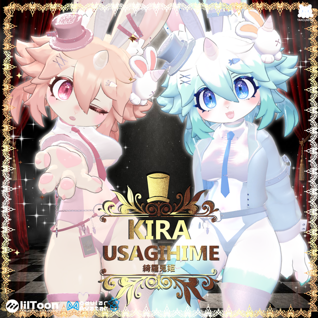 ♠️🪄🐰『Kira usagihime綺羅兎姫 』🐰🪄 ケモノ12アバター対応✨♠️
