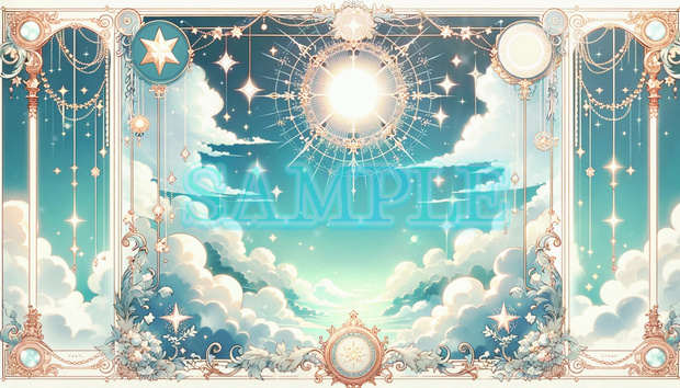 【値下げ中】[動く背景]Celestial Stage - Streamers *天空/星の動画素材* [Vtuber/配信]