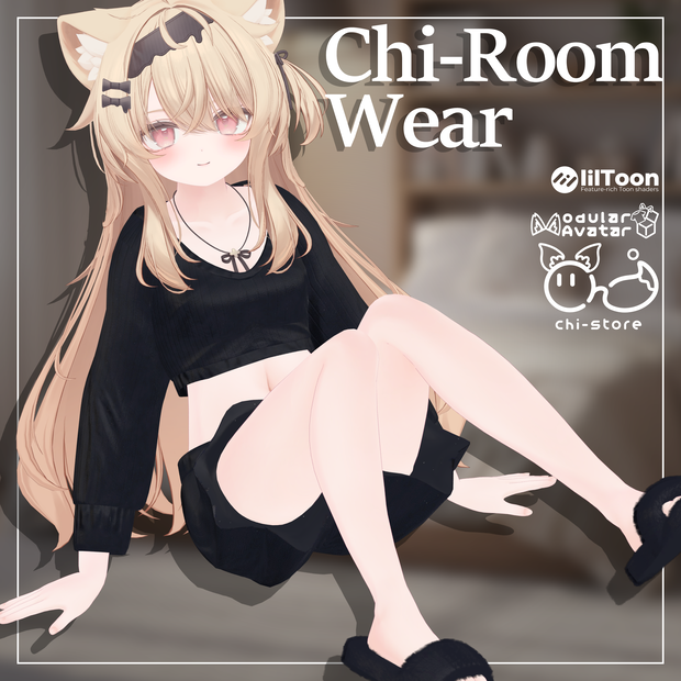 【VRChat向け衣装(エク - Eku対応)】Chi-Roomwear