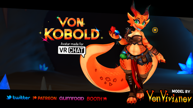 VonKobold | A Kobold Avatar for VRChat