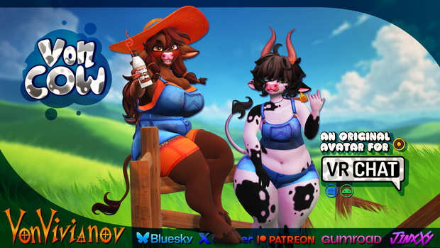 VonCow | Furry Cow Avatar for VRChat