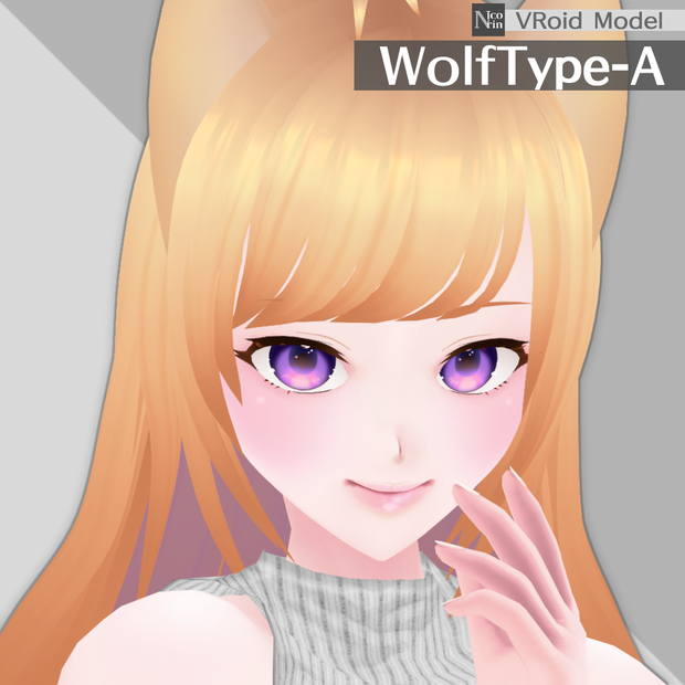 [VRoid Model] WolfType-A [VRoid Stable ver.]