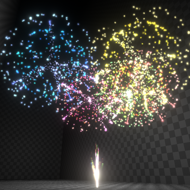 【Unity パーティクル】Celebration Fireworks
