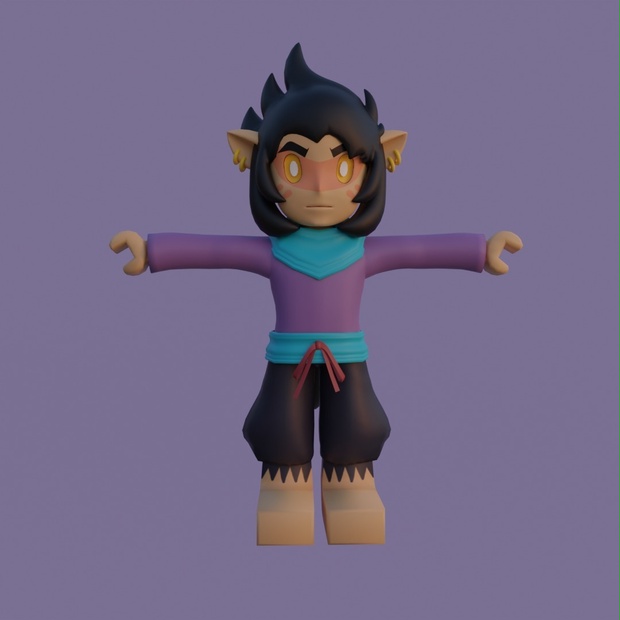 Leo Anime based VRChat and Vtubing Avatar