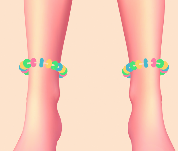 Candy anklets