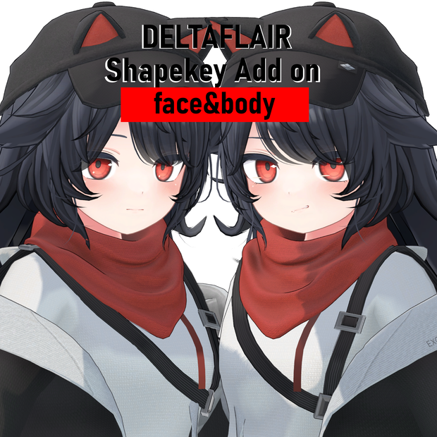 【デルタフレア】Shapekey Add on ［Face＆Body］［#DRUM_OFF_］