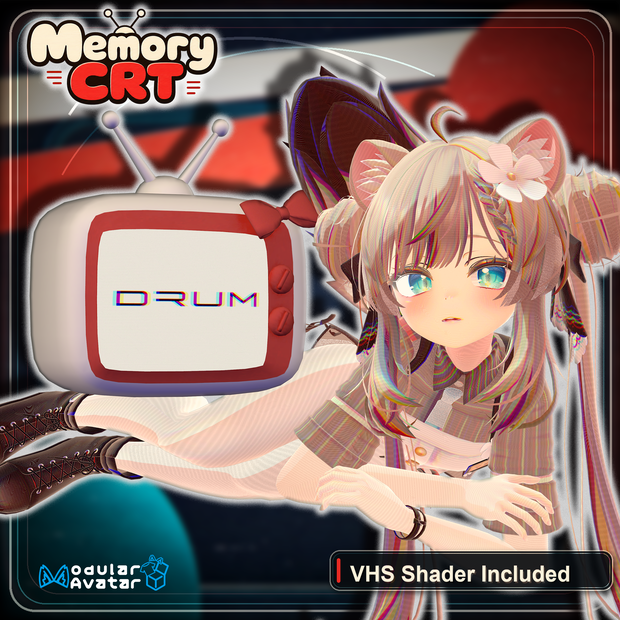 Memory CRT - VHS Shader搭載CRTアクセサリー -〖#DRUM_OFF_〗
