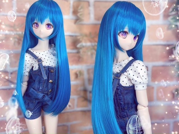 ドールウィッグ*LH*ブルーオーシャン*9～9.5インチ - Dolls