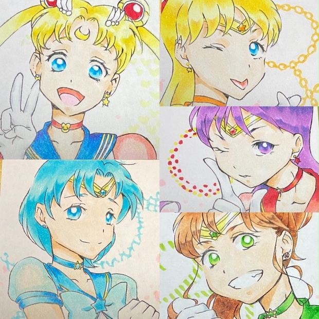 手描きイラスト オリジナル セーラームーン エターナルムーン