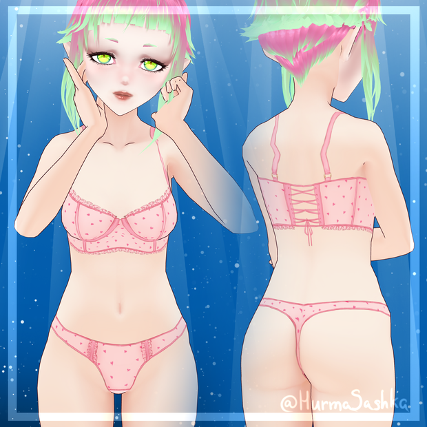 [Vroid] UnderwearPack10colores