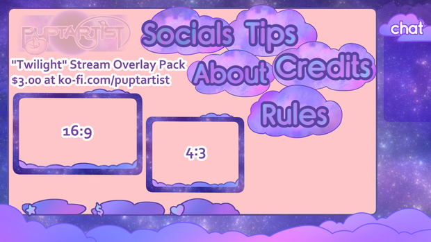 Twilight Overlay Stream Pack