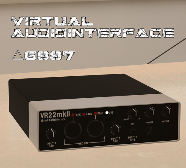【VRChat想定】VR22mkII オーディオインターフェース
