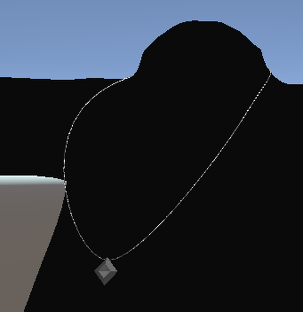 【VRChat用アクセサリー】メタルペンダント
