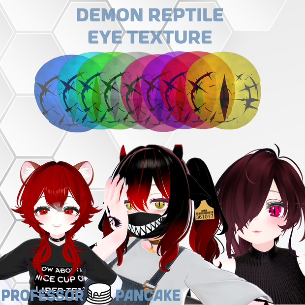 【Demon/Reptile Eye Texture】 【悪魔/爬虫類の目テクスチャ】