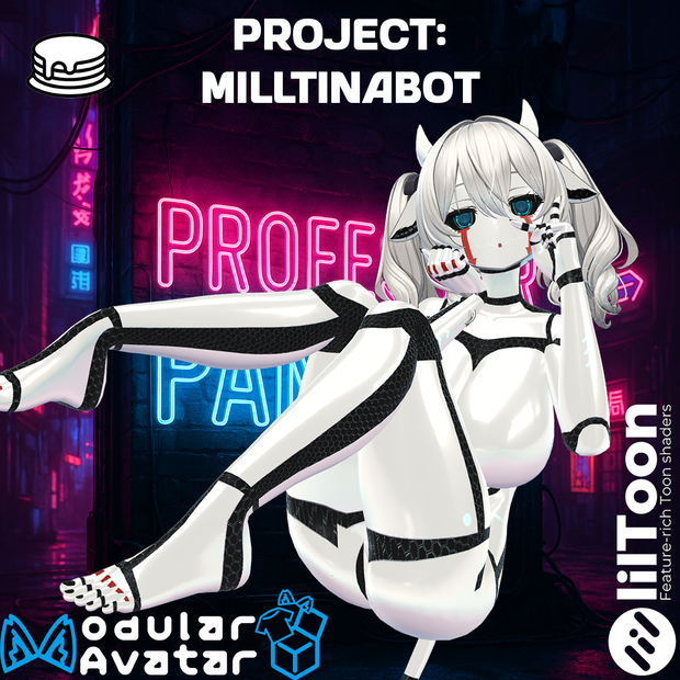『Project: Milltinabot / プロジェクト: ミルティナボット』 Body Texture + Material
