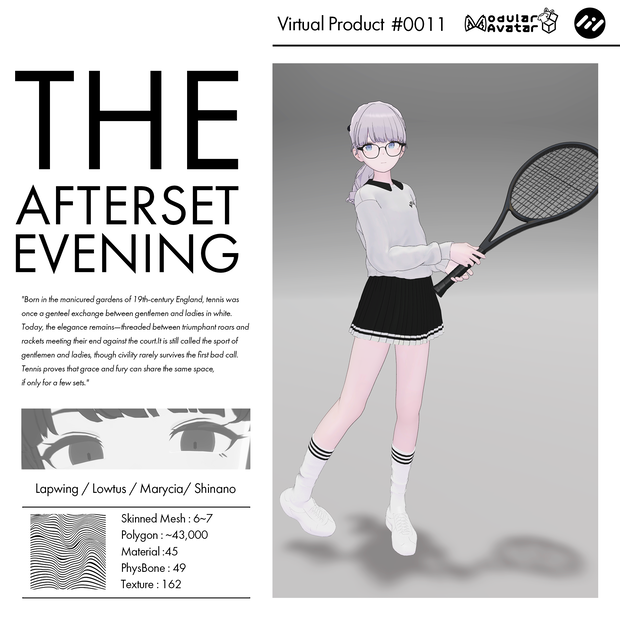 【 4アバター対応】After set Evening #0011