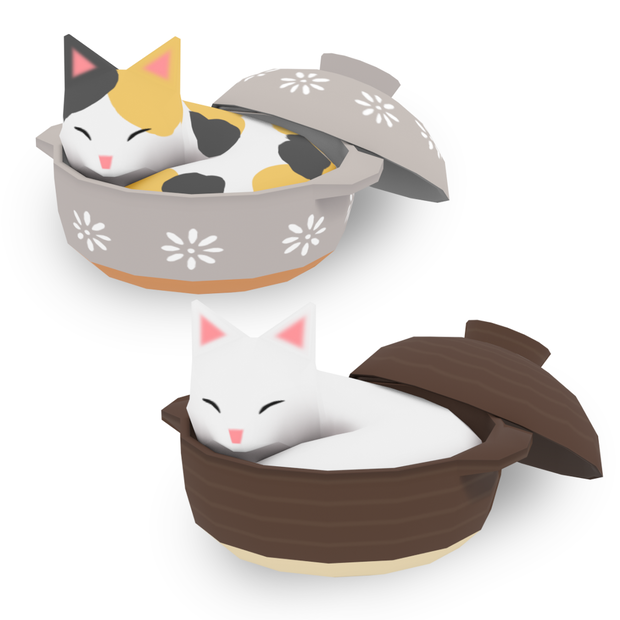 3D　ねこ鍋
