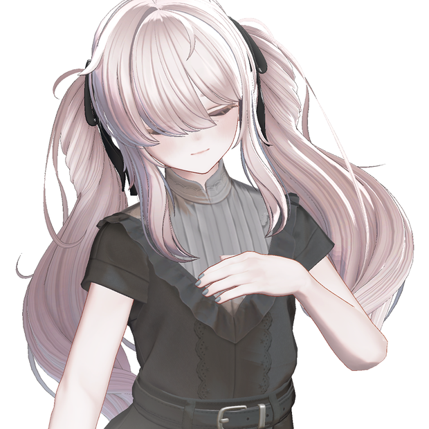 【12 avatars / VRC Hair】Mimi Twintail