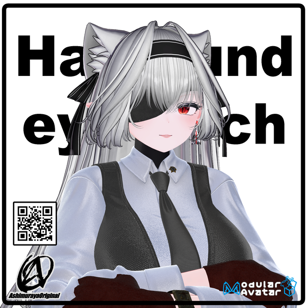 【複数アバター対応】半円型眼帯 -Half Round Eyepatch-【 #脚村屋】