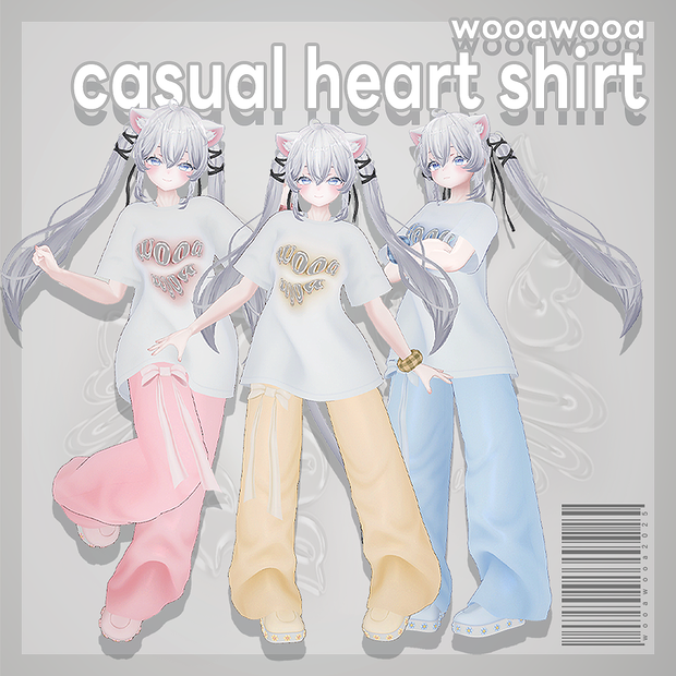 【 Sio 転用 】casual heart shirt★