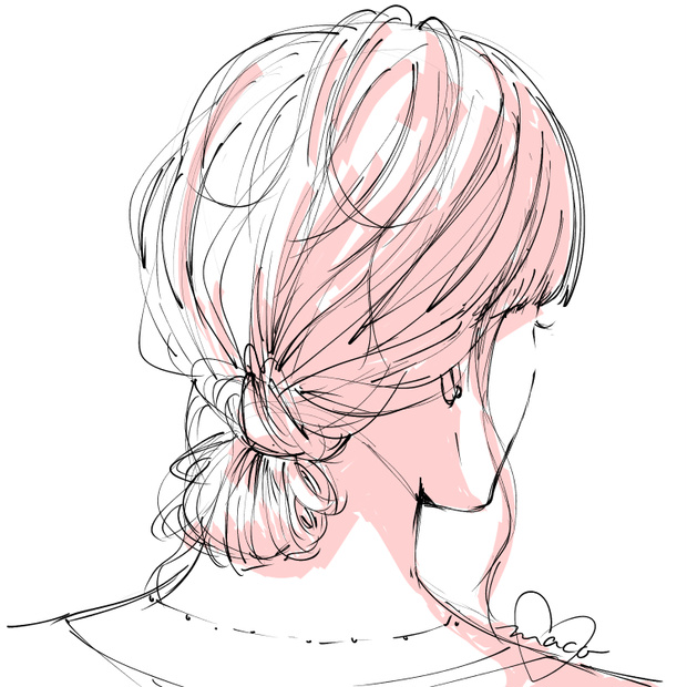 女性　後ろ姿１