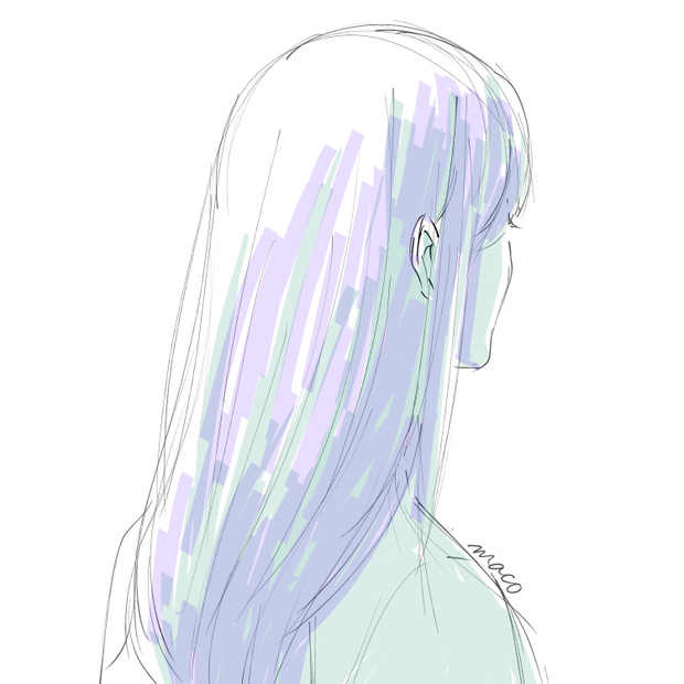 女性　後ろ姿２