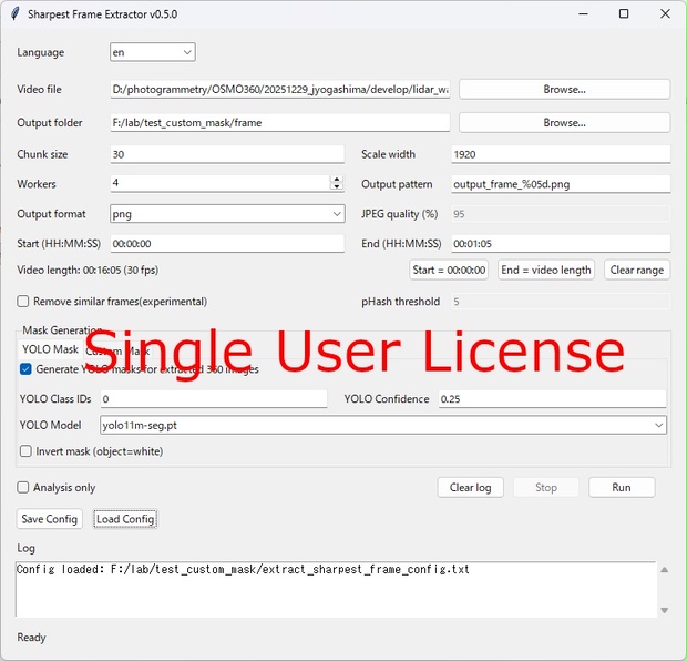 Extract Sharpest Frame ( GUI, Windows binary edition ) Single user ...
