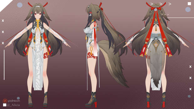 3Dモデル「Ye Shunguang」Ver1.01+「Ye Shunguang-Skin」Ver1.0