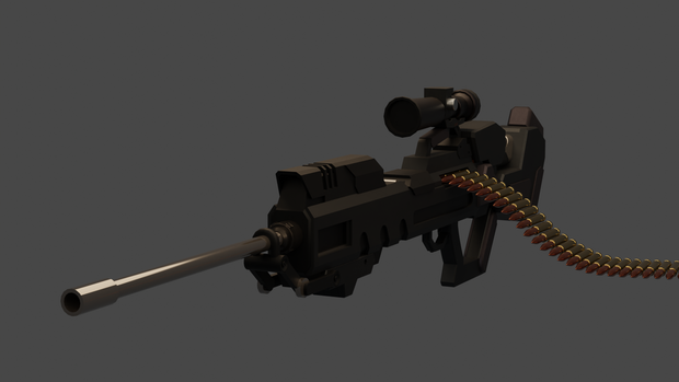 【Free】マシンガン（おまけ）【3Dモデル】【武器】