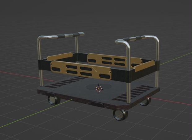 【Free】ボンベ＆カート【3Dモデル】