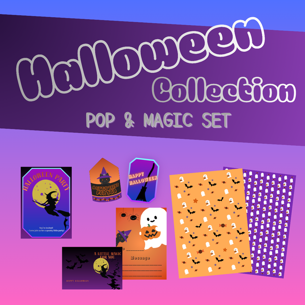 🎃🌙 Halloween Party Printable｜POP & MAGIC SET