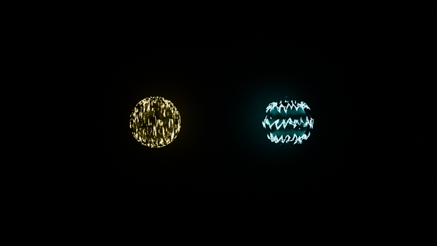 【Blender】　雷エフェクト3D　lightning effect3D
