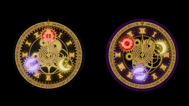 【Blender】　時魔法陣エフェクト　Time magic circle effect