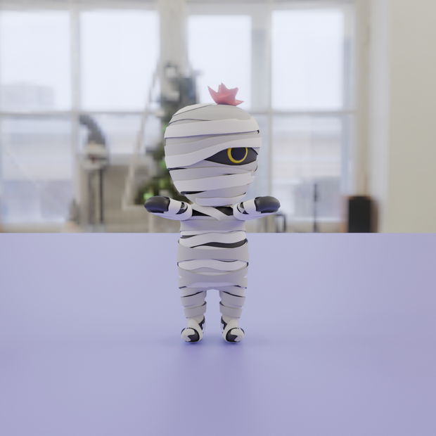 【Blender】 ミニミイラ男 mini-mummy【VRChat】