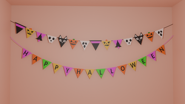【Blender】ハロウィンガーランド　halloween garland【VRChat】