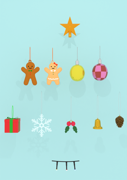【Blender】 クリスマスオーナメントセット　christmas ornament set 【VRChat】