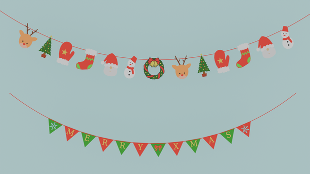 【Blender】 クリスマスガーランド christmas garland【VRChat】