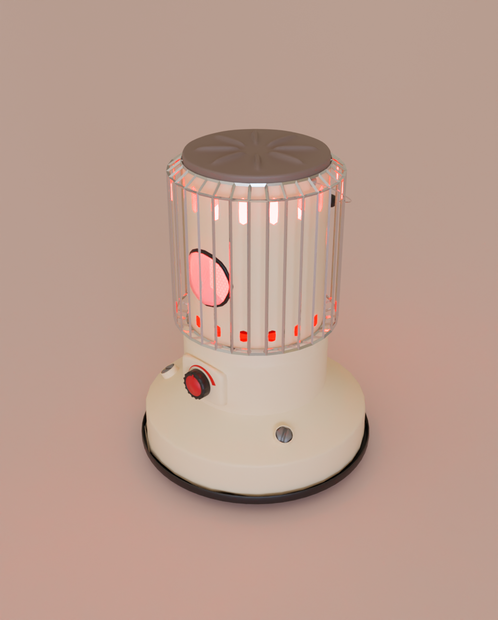 【Blender】 石油ストーブ　oil heater【VRChat】