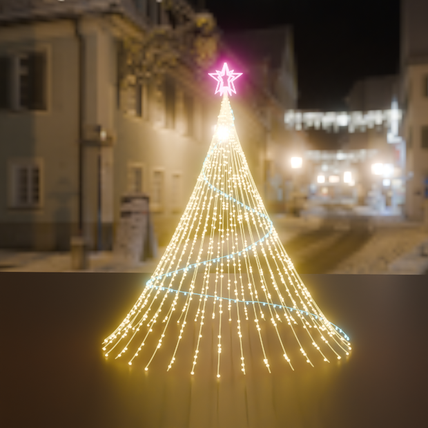 【Blender】 クリスマスツリーイルミネーション Christmas tree illumination【VRChat】