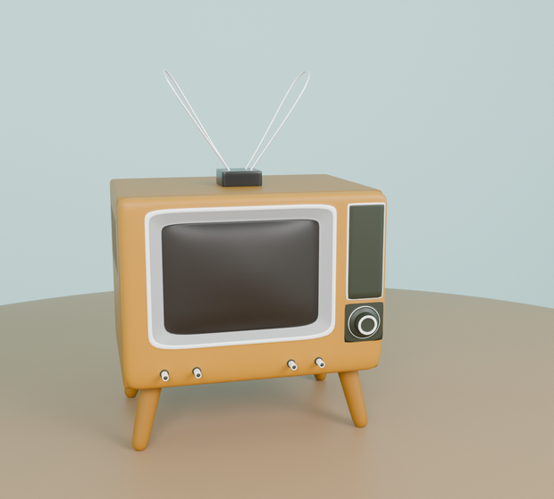 【Blender】 かわいい真空管テレビ kawaii vacuum-tube television【VRChat】