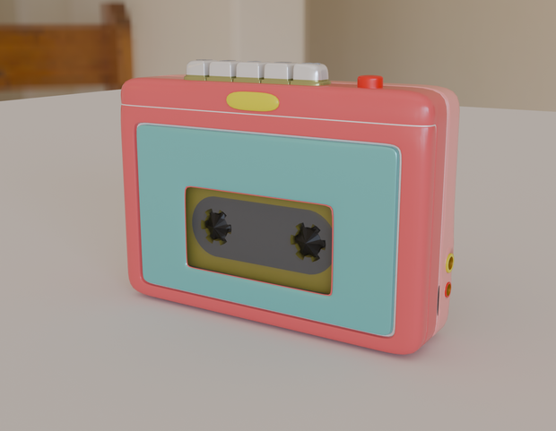【Blender】 かわいいポータブルカセットプレーヤー kawaii portable cassette player【VRChat】