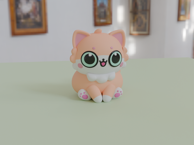 【Blender】デブ猫のポポ Popo the fat cat【VRChat】