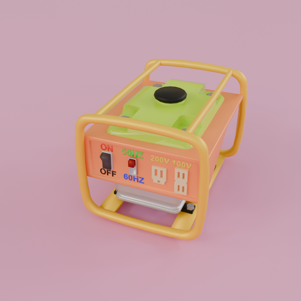 【Blender】かわいいコンパクト発電機  kawaii compact generator【VRChat】