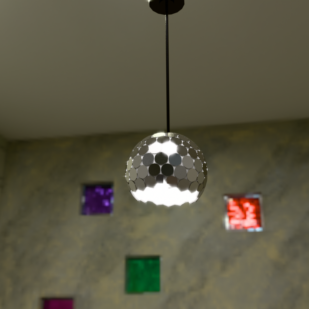 【Blender】ミラーボールライト mirrorball light