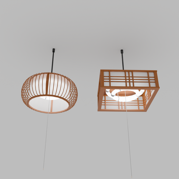 【Blender】昭和の天井照明 showa ceiling light【VRChat】