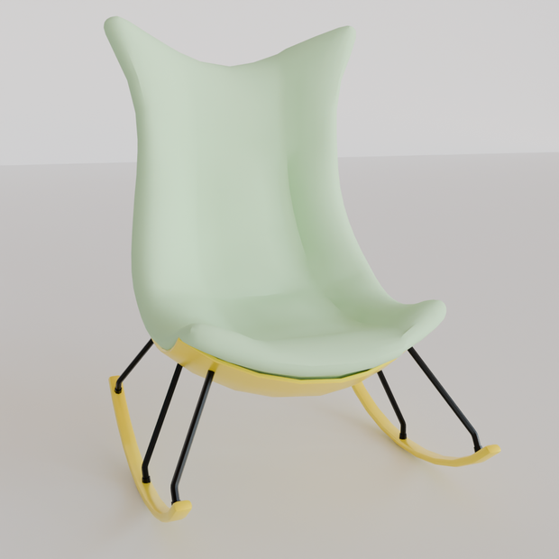 【Blender】ロッキングエッグチェア rocking egg chair【VRChat】