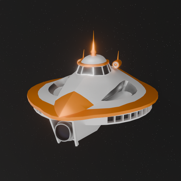 【Blender】スペースシップ1号 Spaceship 1
