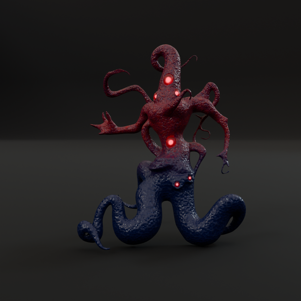 【Blender】ニャルラトホテプ Nyarlathotep